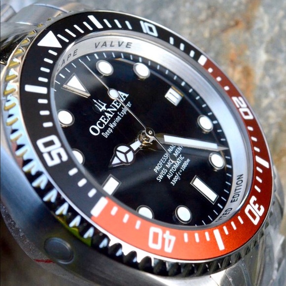 OCEANEVA DEEP MARINE EXPLORER PRO DIVER WATCH COKE - Picture 6 of 16